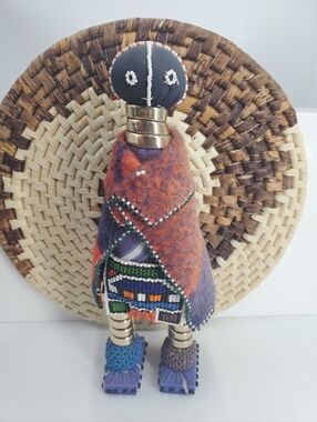 Beaded Ndebele Ceremonial Doll a traditional handicraft of  Ndebele people (NAV1